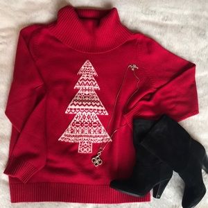 Talbots Red Christmas Sweater🌲🌲